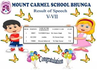 Result Of September's  Month  Competitions