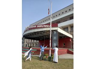 Celebration Of 75th Independence Day In Mount Carmel School,Bhunga